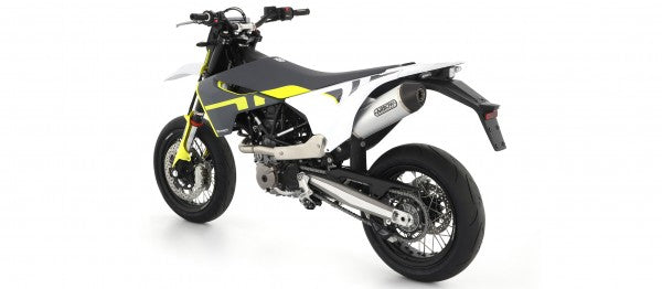 HOMOLOGATED ALUMINIUM RACE TECH SILENCER WITH CARBON END CAP FOR ARROW LINK PIPE