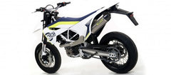 HOMOLOGATED TITANIUM RACE TECH SILENCER WITH CARBON END CAP FOR ARROW LINK PIPES