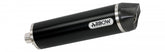 Exhaust Muffler Silencer Maxi Race-Tech Aluminum Dark End Cap Carbon Ece Euro4 Approved