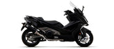 Scooter Urban aluminium Dark silencer with Dark end cap, Endcap Black Steel, ECE Homologated, Included DB-Killer