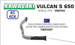 HOMOLOGATED STAINLESS STEEL COLLECTOR WITH CATALYST FOR ARROW SILENCER