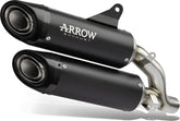 Round-Sil titanium road approved silencers (right & left) with carby end cap