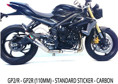 Austin Racing TRIUMPH 675 STREET TRIPLE GP1/GP1R & GP2/GP2R SLIP-ON EXHAUST SYSTEM | 69-triumph-675-street-triple