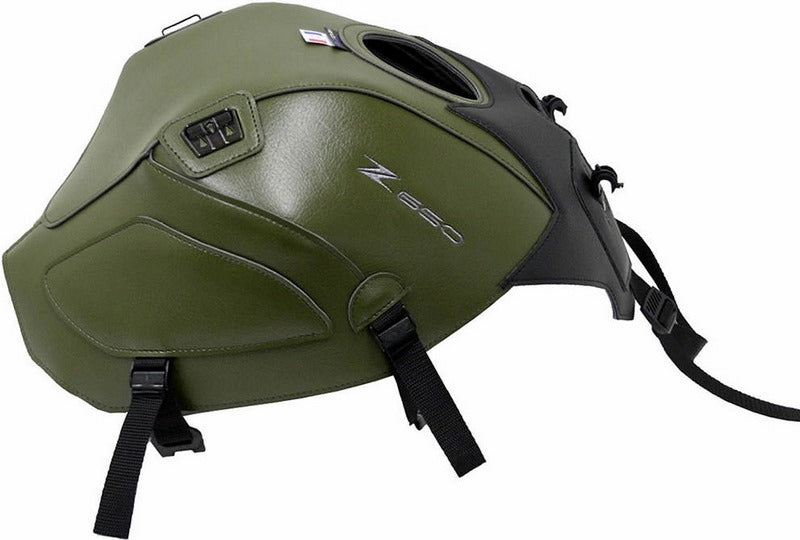 Bagster Tank Cover KAWASAKI Z 650 GRAINY MAT BLACK/ADVENTURE GREEN 2018 | 1724E