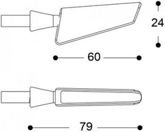 BARRACUDA SQ-LED B-LUX GREEN (pair) | N1001-BSQV