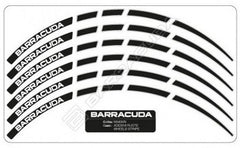 BARRACUDA MOTO WHEELS STRIPES FOR MOTORBIKE 15'' BLACK (KIT FOR TWO WHEELS) | NS5400/N