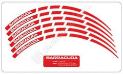 BARRACUDA MOTO WHEELS STRIPES FOR MOTORBIKE 15'' RED (KIT FOR TWO WHEELS) | NS5400/R