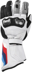 BMW Genuine Unisex Gloves M Pro Race Comp White/Silver