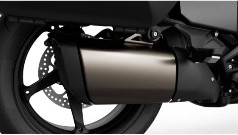 Rear Silencer II Dark Chrome Option Design - R1300RT