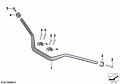 BMW Clip Mount, Upper Right - BMW-Motorrad | 32718540804