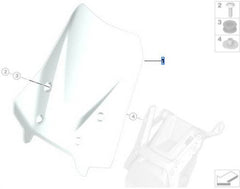 High Windscreen - R1300GS Adventure