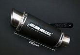 Bodis GPC-R, Slip-On, Stainless Steel Black for BMW S1000RR (2009-2014) | BS1000RR-005
