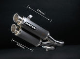 Bodis GPX2-S, Slip-On, Stainless Steel Brushed for HONDA CB1000R (2008-2017) | HCB1000R-001