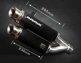 Bodis GPX2-S, Slip-On, Stainless Steel Black for HONDA CB1000R (2008-2017) | HCB1000R-007
