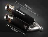 Bodis GPX2-UE, Slip-On, Stainless Steel Black for HONDA FIREBLADE CBR1000RR (2014-2016) | HCBR1000-028
