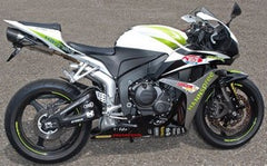 Bodis OVAL Q1, Slip-On, Stainless Steel Black for HONDA CBR600RR (2007-2012) | HCBR600-018