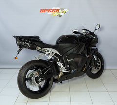 Bodis OVAL Q1-S, Slip-On, Stainless Steel Black for HONDA CBR600RR (2007-2012) | HCBR600-022