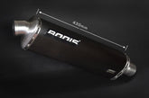 Bodis THREE-TEC WM, Slip-On, Stainless Steel Black for KAWASAKI GTR1400 (2006-2017) | KGTR1400-004