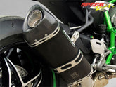 Bodis Exhaust Slip-On SB1-S-C, Stainless Steel Black, Catalyzer : Original, Muffler EU Homologated, but not for KAWASAKI H2 2015-2020 | KH2-001