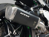 Bodis Exhaust Slip-On V4-M-GE, Stainless Steel Black, Catalyzer : Original, EU Homologated | KN1000SX-002