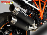 Bodis GPX2-S, Slip-On, Stainless Steel Black for KTM 1290 SUPER DUKE R (2014-2016) | KTSD1290-001