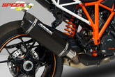 Bodis P-TEC II, Slip-On, Stainless Steel Black for KTM 1290 SUPER DUKE R (2014-2016) | KTSD1290-006