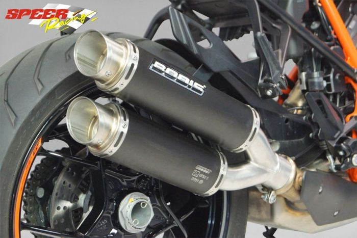 Bodis GPX2, Slip-On, Stainless Steel Black for KTM 1290 SUPER DUKE GT (2016-2019) | KTSD1290-022