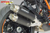 Bodis GPX2, Slip-On, Stainless Steel Black for KTM 1290 SUPER DUKE GT (2016-2019) | KTSD1290-022
