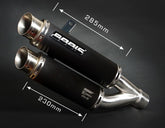 Bodis GPX2-S, Slip-On-set 4-4, Stainless Steel Black for KAWASAKI Z1000 / Z1000R / Z1000SX (2014-2016) | KZ1000-003