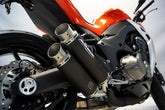 Bodis GPX2-S, Slip-On-set 4-4, Stainless Steel Black for KAWASAKI Z1000 / Z1000R / Z1000SX (2014-2016) | KZ1000-009