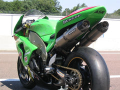 Bodis OVAL Q2C, Slip-On-set 4-2 with Y-pipe, Stainless Steel/Full-Titan for KAWASAKI NINJA ZX-10R/RR (2006-2007) | KZX10R-038