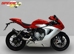 Bodis P-TEC II, Slip-On, Stainless Steel Black for MV AGUSTA F3/BRUTALE/RIVALE/STRADALE/RR 675/800 (2012-2016) | MF3-006
