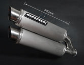 Bodis GPC-X2, Slip-On-set 4-2, Stainless Steel Brushed for SUZUKI GSX-S750 /GSR750 (2011-2016) | SGSR750-001