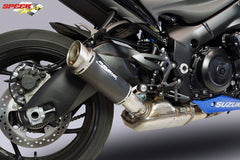 Bodis GPC-RS II, Slip-On, Stainless Steel Black for SUZUKI GSX-S1000/F (2017-2019) | SGSXS1000-005