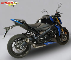 Bodis GPC-RSII with Carbon-Cover, Slip-On, Stainless Steel Black for SUZUKI GSX-S1000/F (2017-2019) | SGSXS1000-006