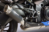 Bodis GPC-RSII with Carbon-Cover, Slip-On, Stainless Steel Black for SUZUKI GSX-S1000/F (2017-2019) | SGSXS1000-006