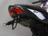 Bodis Exhaust License plate holder, Stainless Steel Black Powder-Coated | SSV650-005