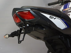 Bodis Exhaust License plate holder, Stainless Steel Black Powder-Coated | SSV650-005
