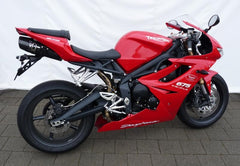 Bodis OVAL Q1, Slip-On, Stainless Steel Black for TRIUMPH Daytona 675 (2006-2012) | TDAY-007