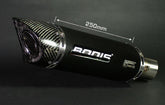 Bodis OVAL Q1-S, Slip-On, Stainless Steel Black for TRIUMPH Daytona 675 (2006-2012) | TDAY-010