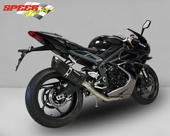 Bodis P-TEC II, CPL-System 3-1, Stainless Steel Black for TRIUMPH Daytona 675 (2013-2017) | TDAY-016