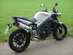 Bodis OVAL-TEC, Slip-On-set 3-2, Stainless Steel Brushed for TRIUMPH Speed Triple (2005-2010) | TSPT1050-001