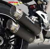 Bodis GPX2, Slip-On, Stainless Steel Black for TRIUMPH Speed Triple (2016-2017) | TSPT1050-007