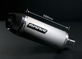 Bodis Exhaust Slip-On-set 3-2 OVAL-TEC, Stainless Steel Brushed, Catalyzer : Original, EU Homologated | TSTT675-001