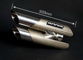 Bodis Exhaust Slip-On DUOBOLICO-UE, Titan, Catalyzer : Original, EU Homologated | TSTT675-003
