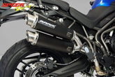 Bodis GPC-X2, Slip-On, Stainless Steel Black for TRIUMPH Tiger 800 (2015-2016) | TTI800-002