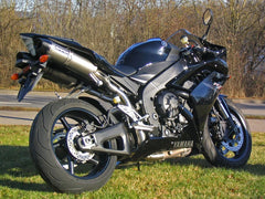Bodis OVAL Q2C, Slip-On-set 4-2, Stainless Steel/Full-Titan for YAMAHA YZF R1-R1M (2007-2008) | YR1-043