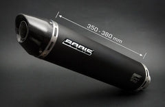 Bodis OVAL Q2C, Slip-On-set 4-2, Stainless Steel Black for YAMAHA YZF R1-R1M (2007-2008) | YR1-050