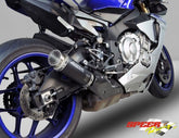 Bodis Exhaust Slip-On GPC-RS II, Stainless Steel Black, Catalyzer : Original, EU Homologated | YR1-063