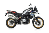 BOS Dunefox Slip/On Exhaust EG (Euro 4) Stainless Steel matt For BMW F 750 GS/ F 850 GS 2017- | 1840085SM